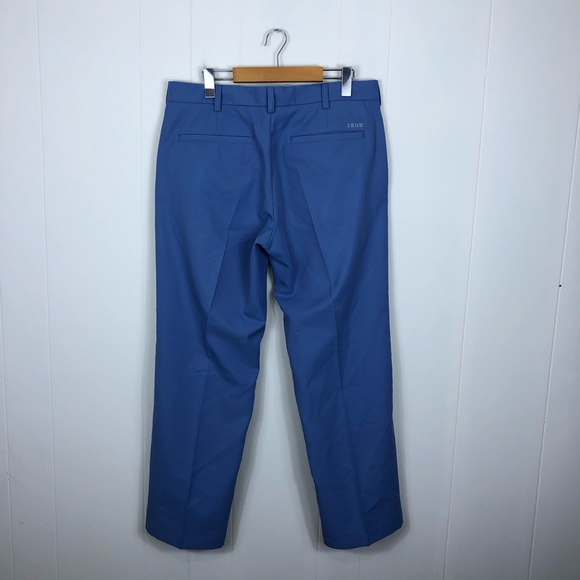 Izod Golf Slim Fit Light Blue Pants Sz 34x30 - Picture 9 of 14